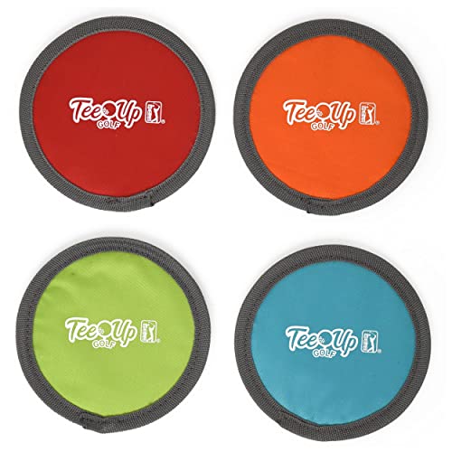 PGA Tour Tee-UP Golf Practice Disc Targets, Multi Color, 5" Diameter, 4 Pack