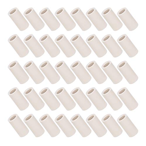 40Pcs Fiber Billiards Stick Pool Cue Ferrules Tubes Replacement Parts Repair Accessories Leisure Sports Game Room Cue Ferrule Pool Replacement Kit Stick Ferrules Kamui - size: 13MM 1 inch