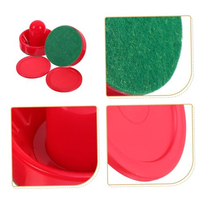 Abaodam 5sets Table Ice Hockey Game Kit Air Hockey Tabletop Pucks Handles Paddles Ice Paddles Game Accessories Family Party Fun Easy to Play