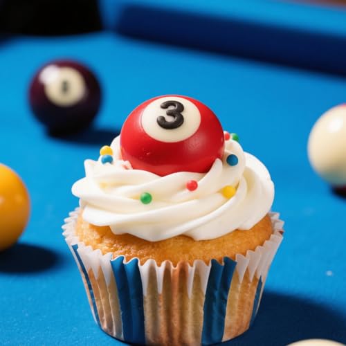 Mini Billiard Balls Set Resin Casting Mold, Pool Table Triangle Ball Rack Silicone Molds for Cake Decoration Candy Cupcake Topper Cake Polymer Clay Crafts Epoxy Resin