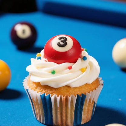 Mini Billiard Balls Set Resin Casting Mold, Pool Table Triangle Ball Rack Silicone Molds for Cake Decoration Candy Cupcake Topper Cake Polymer Clay Crafts Epoxy Resin