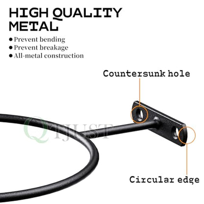Mounted Ball Wall Storage Display Universal Ball Rack Metal Black Rack Holder Space Saver for Basketball Football Volleyball Soccer Storage Display - size: 20 Pack/6in