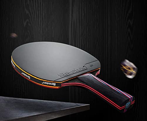 Senston Professional Table Tennis Paddles Advance Intermediate Ping Pong Paddles Set of 2, Table Tennis Racket with Carry Case… - color: Y6-balls