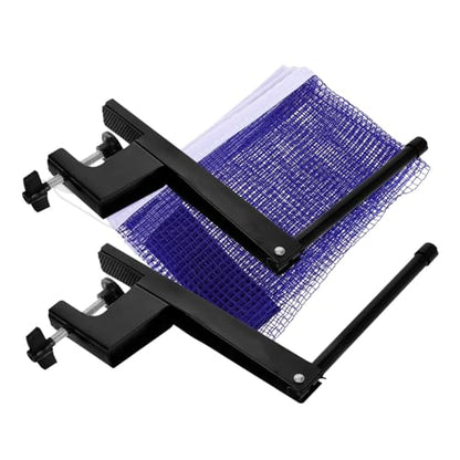 Portable Table Tennis Net and Post Set with Elastic Mesh for Indoor and Outdoor Use Table Tennis Conversion Top with Stable Ball Control and Easy Installation