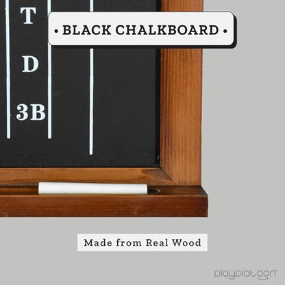 Play Platoon Dart Scoreboard & Darts Holder Wall Mount - Wood Score Board, Professional Darts Accessories, Dart Holder - size: 20 x 12 inch, style: Chalkboard