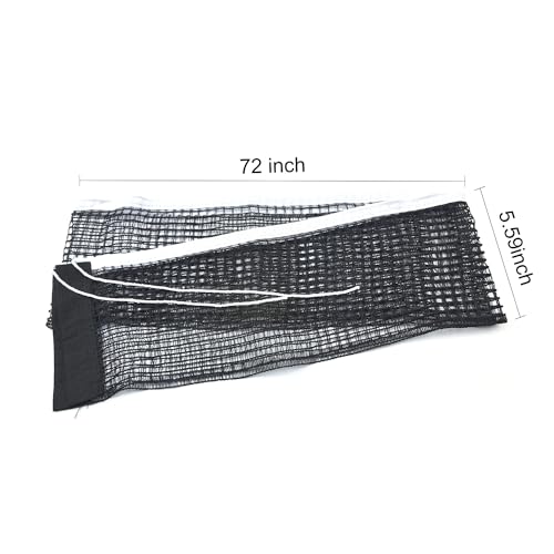 Ping Pong Net Nylon Pingpong Net for Indoor Outdoor School Gym Black Table Tennis Replacement Net