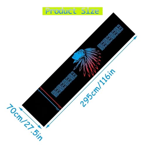 NIBHZ 116x27inch Non Slip Professional Rubber Dart Carpet Heavy Duty Soundproof Flooring Protector with Throw Lines
