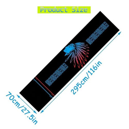 NIBHZ 116x27inch Non Slip Professional Rubber Dart Carpet Heavy Duty Soundproof Flooring Protector with Throw Lines