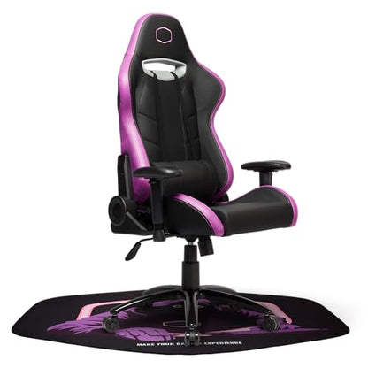 Cooler Master FM510 Gaming Floor Mat, Splash-Proof Surface, Anti-Fray Stitching, Anti-Slip Floor Protector for Computer Gaming Desk Chair, Carpet, Hard Wood, and Tile Floor