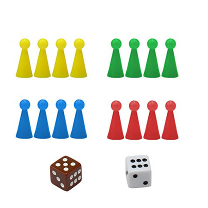 Amerous 10" Ludo Go Board Folding Travel Magnetic Ludo Set
