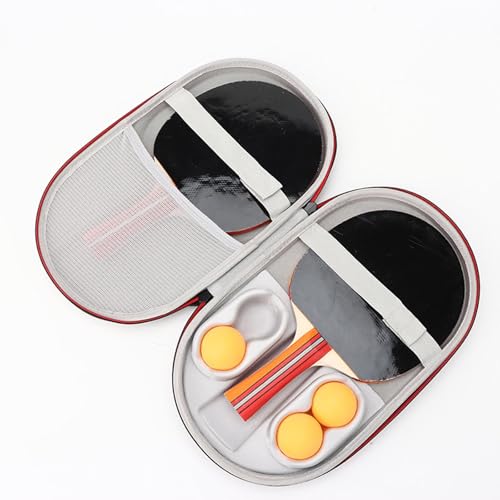 kowaku Table Tennis Racket Case Table Tennis Protector Portable Carrying Case Ping Pong Paddle Bag for Gym Indoor Travel