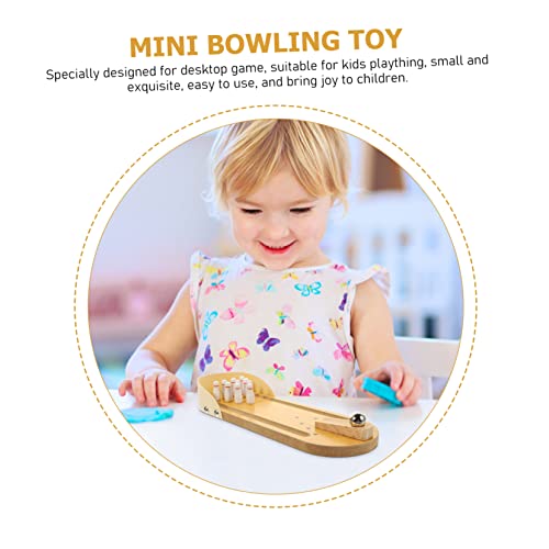 1Set Mini Bowling Game Interactive Desktop Game for Seniors Fun Indoor Activity to Prevent and Enhance Learning for Adults