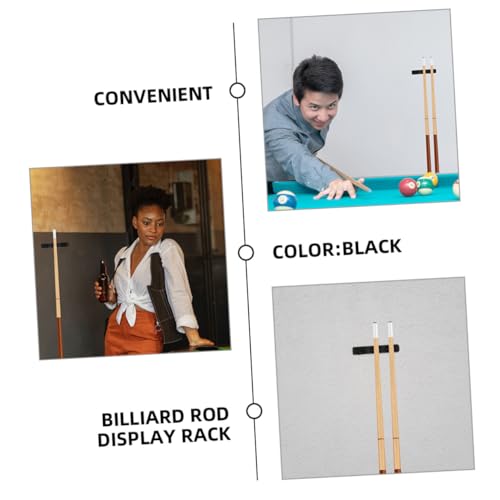 BESPORTBLE 2pcs Wall Rack for Pool Stick Storage Plastic Holder Vertical Billiard Stand Space-saving Design for Billiard Accessories Easy Installation and Performance