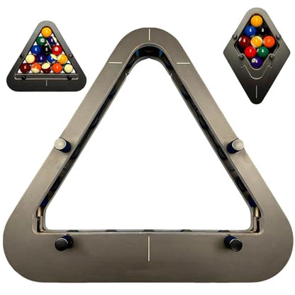 Precisions-Engineered Professional Billiard Rack System Adjustable Lock System Billiards Accessories That Eliminates Gaps for Wood Billiard 8-Ball/9-Ball Pro Triangles/Diamonds Pool Balls Racks - size: Triangle