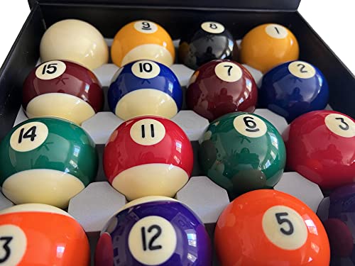 Champion Deluxe 2-1/4" Billiard Pool Ball Set Complete 16 Ball Set (Several Style Available) - color: Premium Pool Balls Set