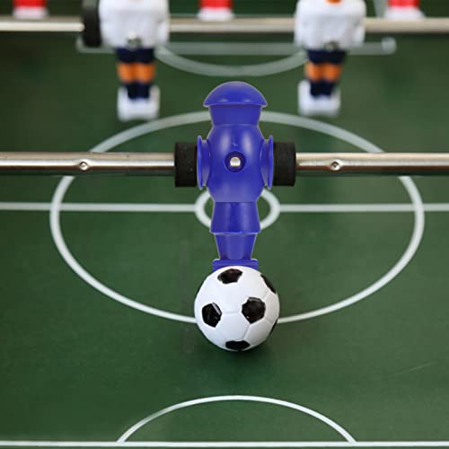 Homoyoyo 4pcs Foosball Man Statue Table Guys Figurine Robbot Man Soccer Games Player Mini Doll Figure Football Machine Accessories Replacement Parts Red Blue Black White - color: Blue