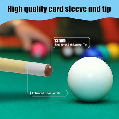 Pool Cue Stick Billairds cue Stick Pool Stick 58" Set of 2/Set of 4 /Set of 4 20OZ for Pool Table,Pool Sticks with 13mm Tip - size: 58" Set of 4