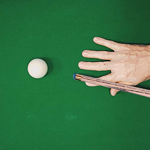 CM Pack of 50 Billiard Cue Tips Glue-on Pool Tips Replacement Kit 10mm Pool Stick Tips with Cue Tip Rubber Protector Cover for Pool Cues and Snooker-Blue
