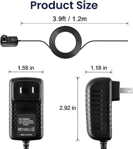 9v 1a AC/DC Adapter for Halex Dart Board Dartboard Power Supply Cord