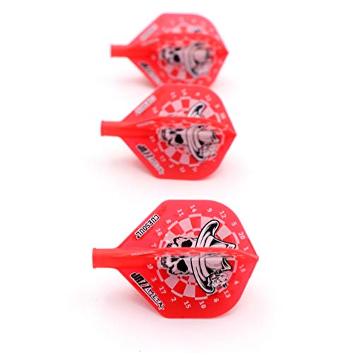 CUESOUL TERO AK4 Dart Flight Standard Shape/Shield Shape/Diamond Shape - color: Standard Shape-Red Hat in White