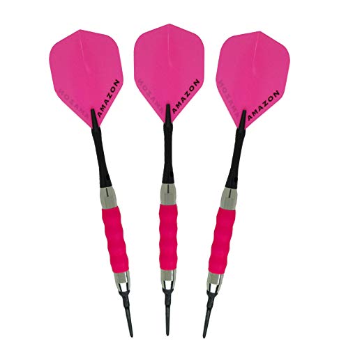 Sure Grip Pink Viper Soft Tip Darts with Dart Case & Accessories Choice of Flights 16 or 18 Grams Plus I Love Darts Bracelet (Amazon, 16g)