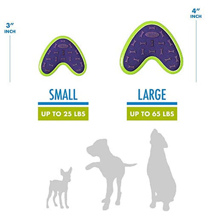 Hero - Outer Armor Boomerang Dog Toy - Dog Chew Toy - Dog Toys - Puppy Toys - Pet Toys - Designed for Medium to Large Sized Dogs from 45-65 lbs - Purple - style: Boomerang - Purple