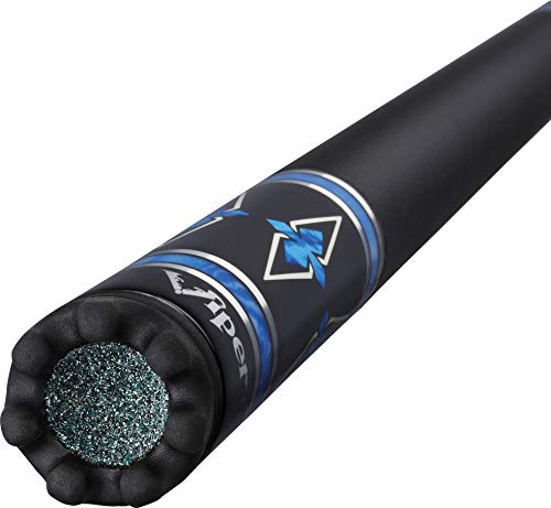 Viper by GLD Products Sinister 58" Pool Cue - color: Black with Blue/Silver, size: 19 Ounce