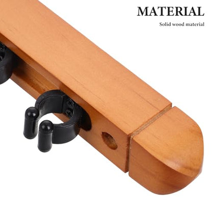 Cabilock Solid Wood Billiard Cue Rack Wall Mounted Roman Style Pool Stick Holder Space-saving Organizer for Game Rooms Lounges and Offices