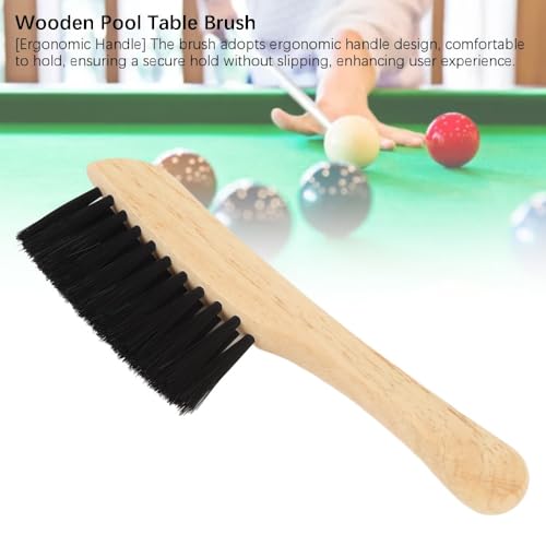 Table Brush – Wooden Pool Table Brush for Felt Cleaning Compact Billiard Table Accessory for Pool Table Cleaning,Dirt and Debris Removal Tool