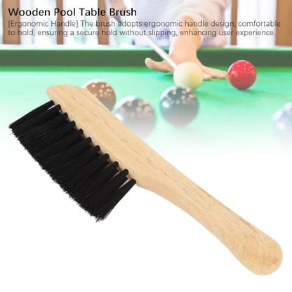 Table Brush – Wooden Pool Table Brush for Felt Cleaning Compact Billiard Table Accessory for Pool Table Cleaning,Dirt and Debris Removal Tool