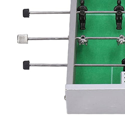 Table Top Foosball Table Portable Recreational Hand Soccer for Adults and Kids Fine Workmanship Compact Size Aluminum Rod Robust Reliable