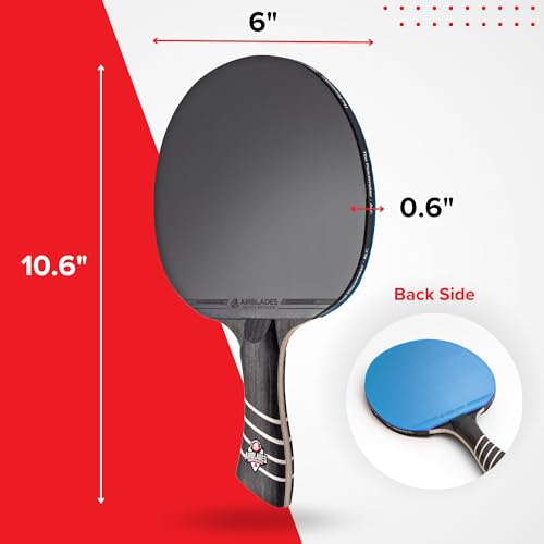 The Peace Maker ALC - Professional Ping Pong Paddle - Carbon Fiber Table Tennis Racket Producing Maximum Spin & Control for All Levels - Hard Carry Case & Ergonomic Handle. - style: Boys