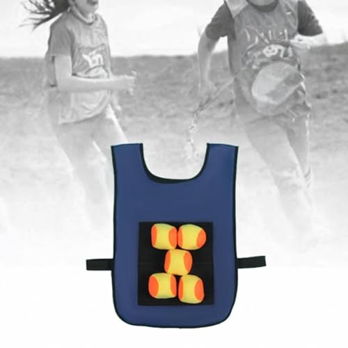 Dodgeball Game Set Sticky Ball Vest, Throwing Game Playground Game Toy Target Ball Vest Toss Game for Camping Outside