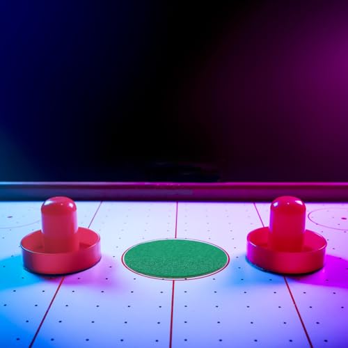 Baluue 10pcs Round Air Hockey Pads Ice Hockey Pusher Pad Air Hockey Game Accessories - size: 9.5X9.5X0.2CM