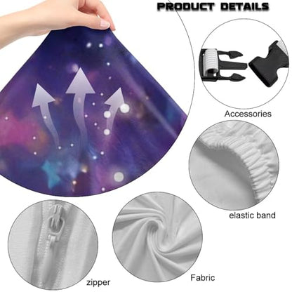 Suobstales Galaxy Butterfly Rose Flower Pattern Gaming Chair Cover, Soft Gaming Chair Slipcovers for Office, Soft Spandex Gaming Chair Slipcovers with Armrest Covers for Office Chair, Computer Chair - color: Galaxy Butterfly Rose Flower