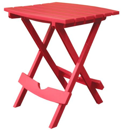 Adams Manufacturing 8500-26-3700 Plastic Quik-Fold® Side Table, Cherry Red - color: Cherry Red, size: One Size