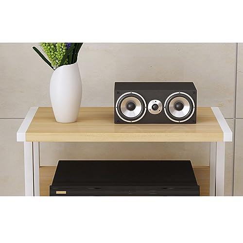 4-Tier AV Media Stand Gaming TV Cabinet and Stereo Rack Audio Tower with Height Adjustable Tempered Wood Stand (Color : White, Size : 50x40x108cm) - color: White