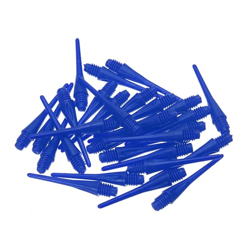 PATIKIL Plastic Dart Tips Thread, Pack Soft Tip Dart Points Replacement Dart Accessories - color: Blue