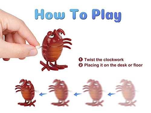 28 Pieces Assorted Wind-up Toys for Kids, Wind Up Animals Bulk Flipping Walking Jumping Swimming Clockwork Toys Stocking Stuffers for Kids, Xmas Gifts