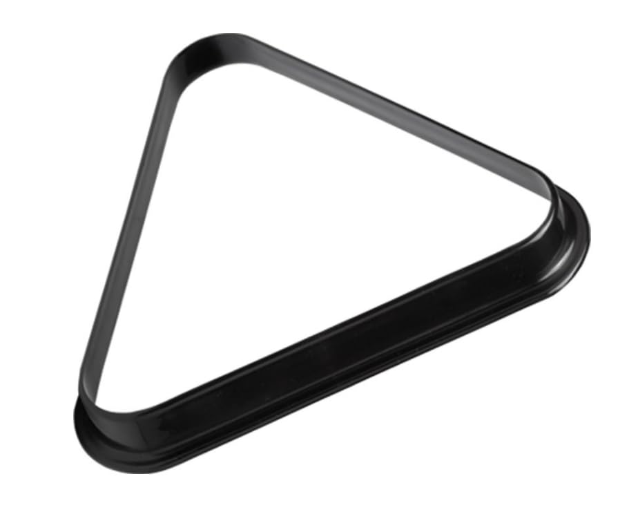 Black Plastic Billiard Pool Ball Triangle Rack, Fits 2-1/4 Inch Balls, 8-Ball
