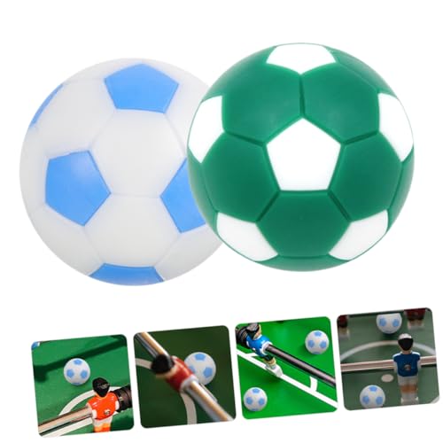 Abaodam 6pcs Foosball Balls Mini Football Game Accessories Tabletop Soccer Replacement Balls Bright for Adult Boys and Girls