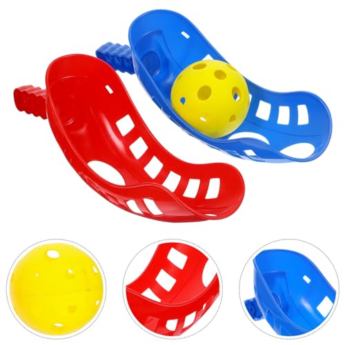 balacoo Scoop Ball Game Toss and Catch Set Lightweight Outdoor Toys for Kids Ages 3-5 Portable Hand-Eye Coordination Sports Activity for Family Fun