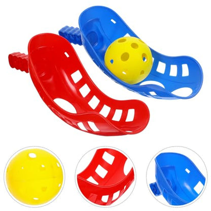 balacoo Scoop Ball Game Toss and Catch Set Lightweight Outdoor Toys for Kids Ages 3-5 Portable Hand-Eye Coordination Sports Activity for Family Fun