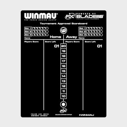 Winmau Dry Wipe Darts Scoreboard