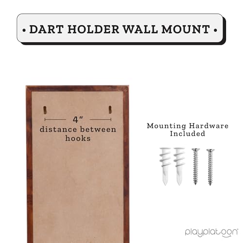 Play Platoon Dart Scoreboard & Darts Holder Wall Mount - Wood Score Board, Professional Darts Accessories, Dart Holder - size: 8 x 16 inch, style: Whiteboard