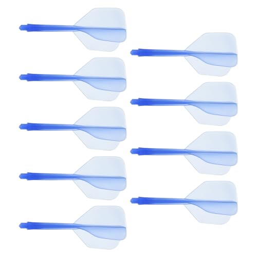 M METERXITY Integrated Dart Shaft and Flights-One Piece Dart Accessories Durable Anti-Fall Apply to Soft Tip Darts and Steel Tip Dart - color: Blue
