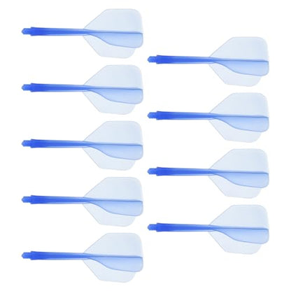 M METERXITY Integrated Dart Shaft and Flights-One Piece Dart Accessories Durable Anti-Fall Apply to Soft Tip Darts and Steel Tip Dart - color: Blue