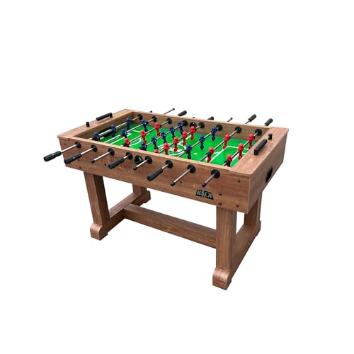 KICK Brigade 55" Foosball Table – Professional Full-Size Indoor Game Table - color: Brown
