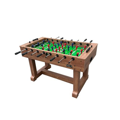 KICK Brigade 55" Foosball Table – Professional Full-Size Indoor Game Table - color: Brown