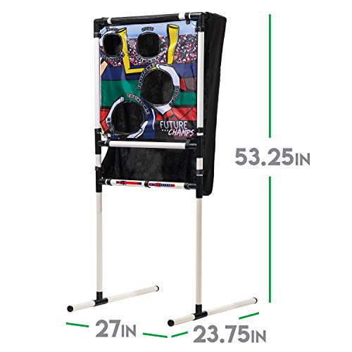 Franklin Sports Kids Football Target Toss with Mini Balls - Indoor Football Passing Game for Kids - Targets Included